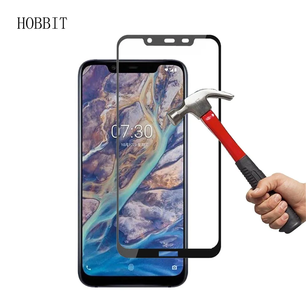 0 3 мм 2.5D полноэкранное закаленное стекло 9H для Nokia 8 1 полноэкранная защитная