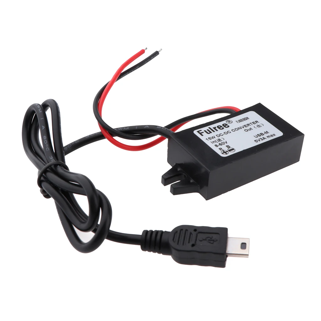8 60 в до 5 В 3 А мини USB DC понижающий преобразователь напряжения автомобильный