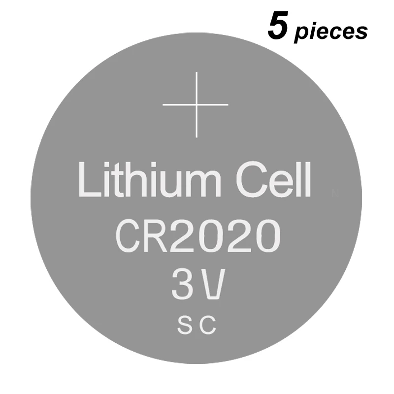 Литиевая батарея кнопочного типа CR2020 3 в 5 шт. часовые элементы CR 2020 для ЖК