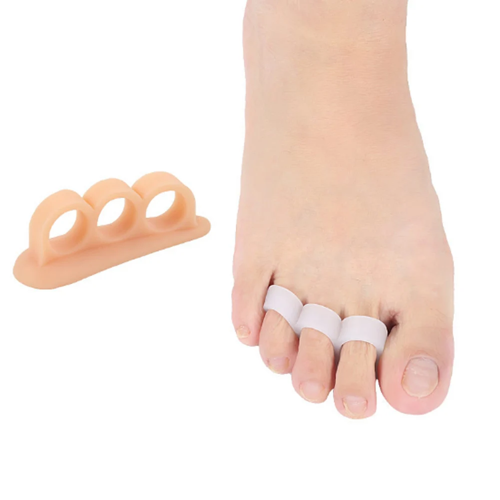 

2 Pcs/Pair Silicone Foot Care Gel Bunion Protector Toe Separators Straightener Spreader Correctors Hallux Valgus Correction
