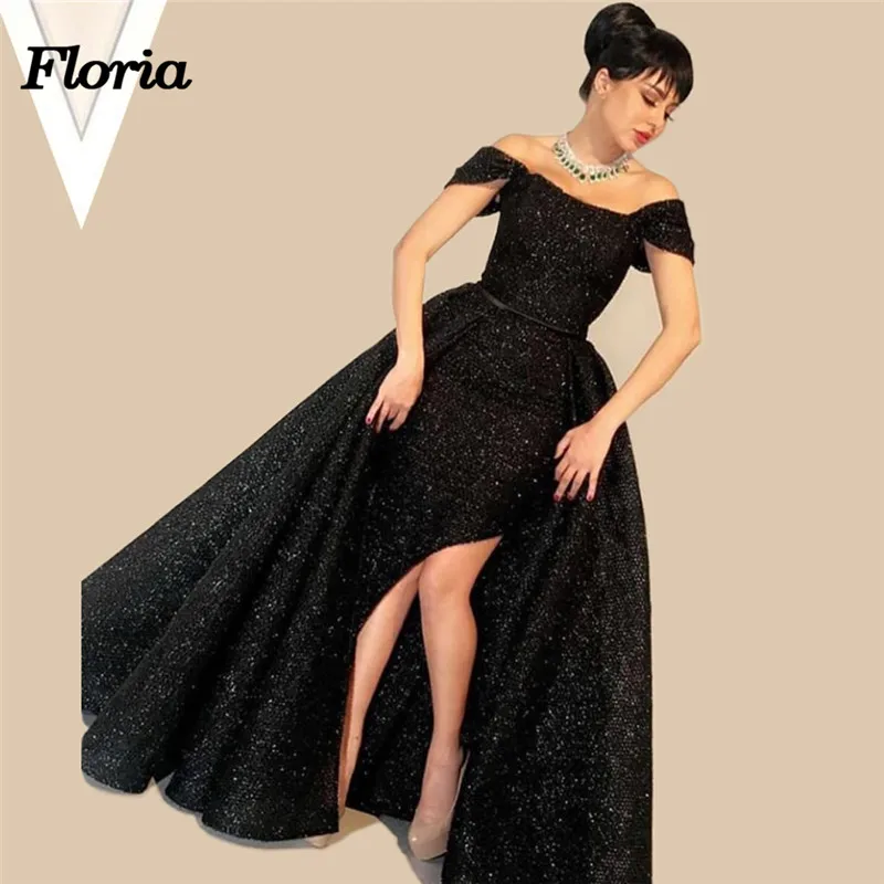 Роскошные сексуальные вечерние платья с высоким разрезом 2019 платье для