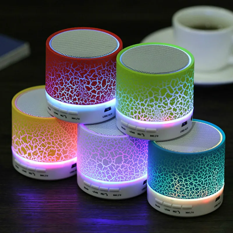 Mini Bluetooth Portable Speaker Hands Free LED Wireless TF USB FM Sound Music for IPhone Xiaomi Samsung Mobile Phone | Электроника