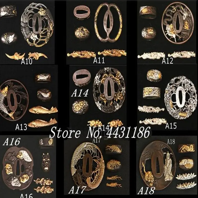 Горячая продажа 27 стиль латунный охранник TSUBA для японского самурайского меча