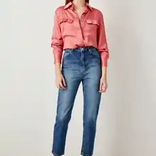 Trendyol синие Черные джинсы с завышенной талией Mom Denim TCLSS19LR0126