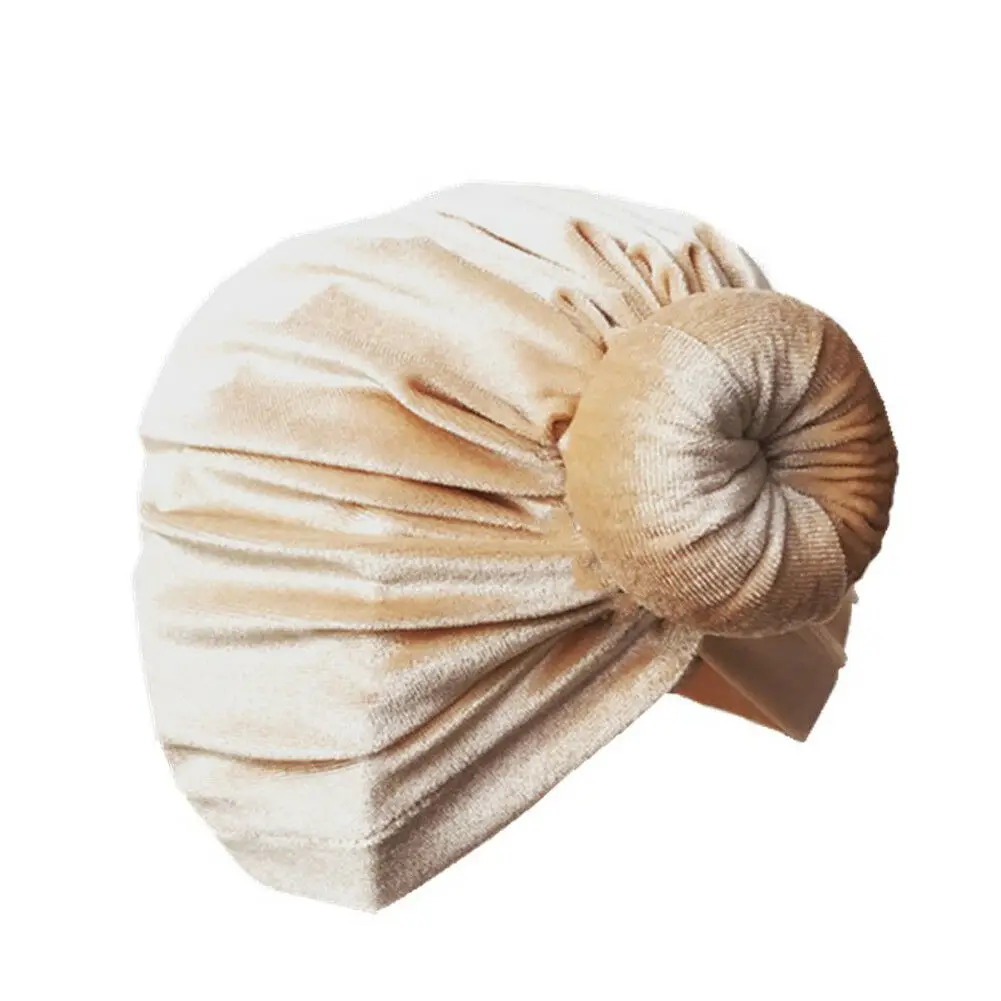 Детская шапка Pudcoco детская шапочка с узлом головной убор однотонная Шапка-бини