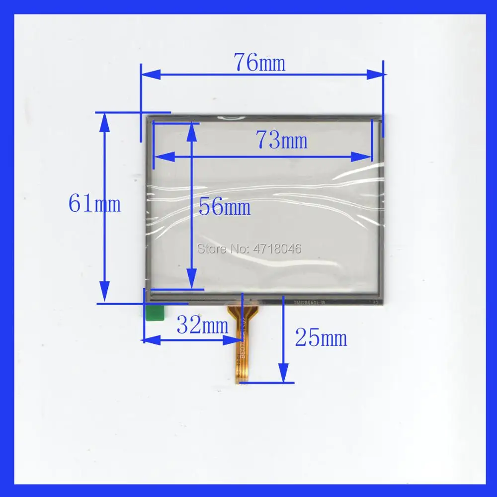 

ZhiYuSun wholesale TM128601 76*61mm 3.5inch 4lines resistance screen for car DVD redio this is compatible 76mm*61mm