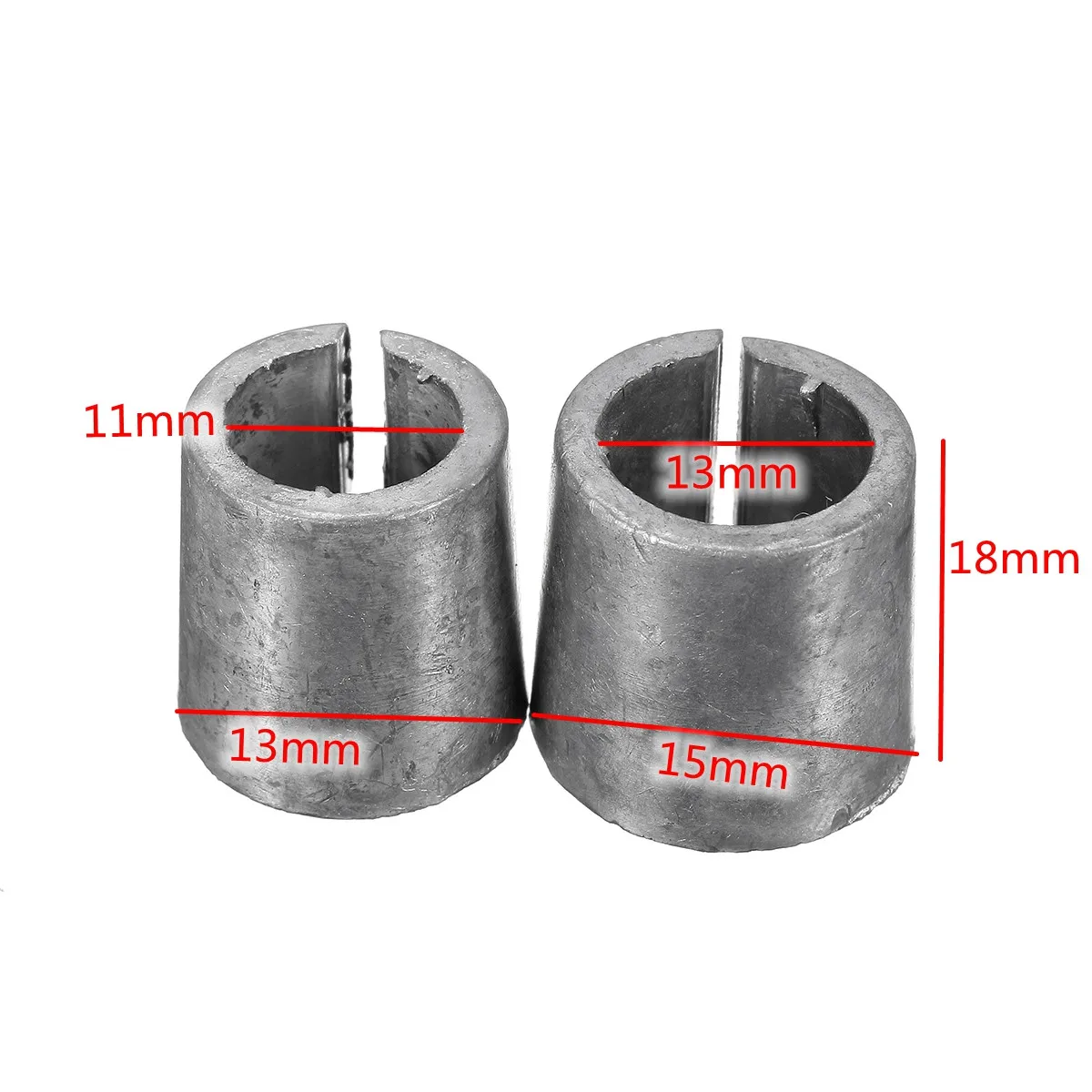 

Brand new Pair Car Battery Terminal Converters Post Adaptors Sleeves 1 x POS 1 x NEG Plumbum