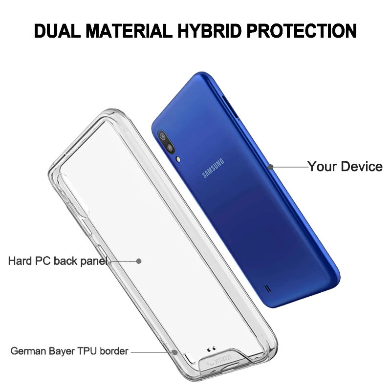TOIKO Chiron прозрачная задняя крышка для Samsung Galaxy A10 M10 противоударный защитный чехол