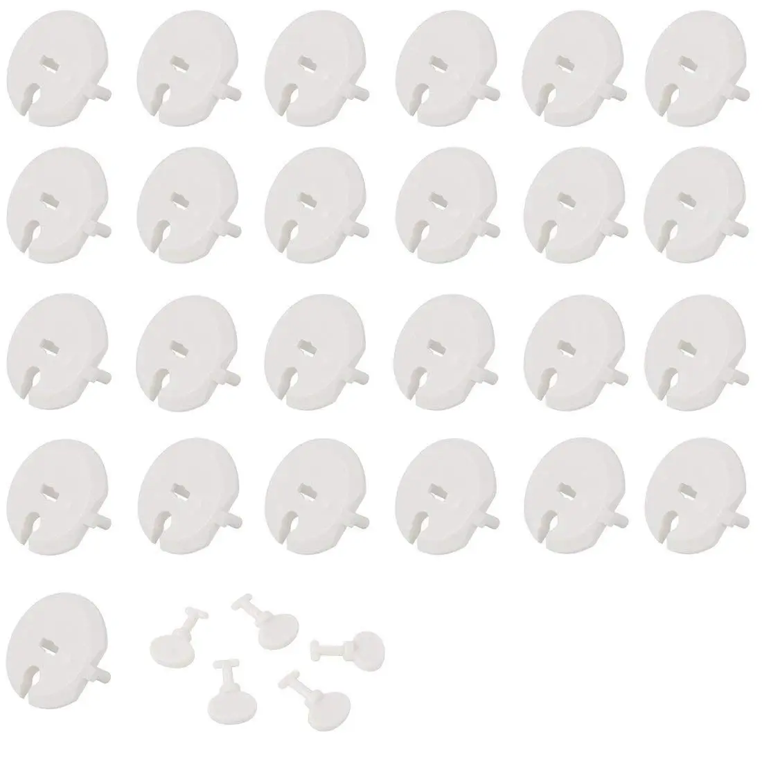 30 шт. (25 кешей + 5 ключей) розетки для безопасности ребенка с тайцевыми гнездами