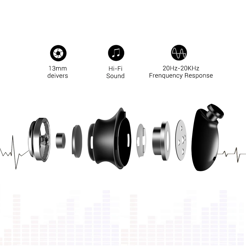 KISSCASE беспроводные Bluetooth наушники спортивные с микрофоном стерео auriculares bluetooth для