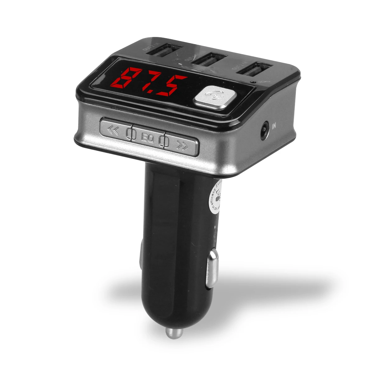 3 USB 2.0 FM Transmitter Car Charger Hand-free Calling A2DP MP3 Player 5.2A 5V LED Display Battery Voltage Monitor | Автомобили и