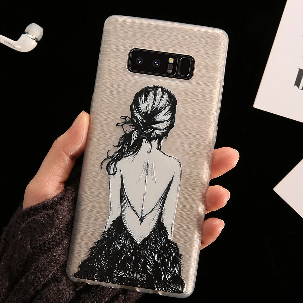 CASEIER модный балетный чехол для девочек Samsung Galaxy S6 S7 Edge S8 Plus Note 8 чехлы телефонов