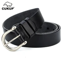 cukup top quality solid 100 pure cow skin leather belts pin buckle metal retro styles jean belt accessories for men 2022 nck713