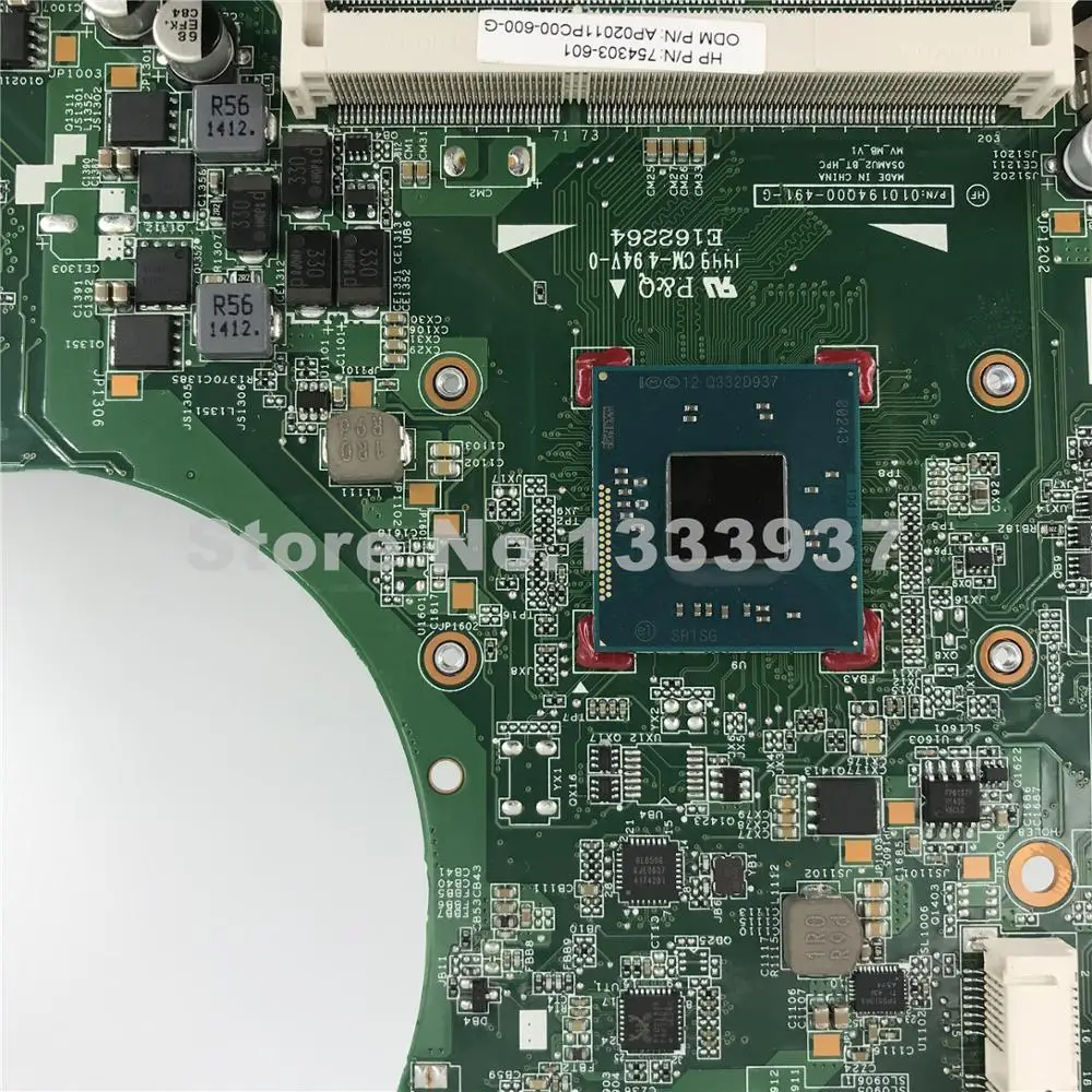 Материнская плата 752884 601 754303 для ноутбука HP Pavilion 14 D 240 G2 246 N2820 SR1SG|Материнские