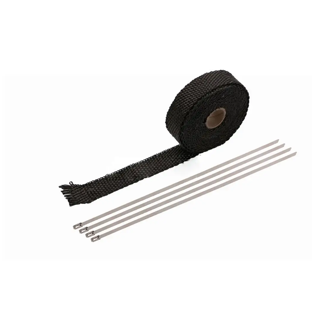 General Car Motorcycle Heat Exhaust Wrap Roll with Stainless For cars motorcycle etc Ties Steel | Автомобили и мотоциклы