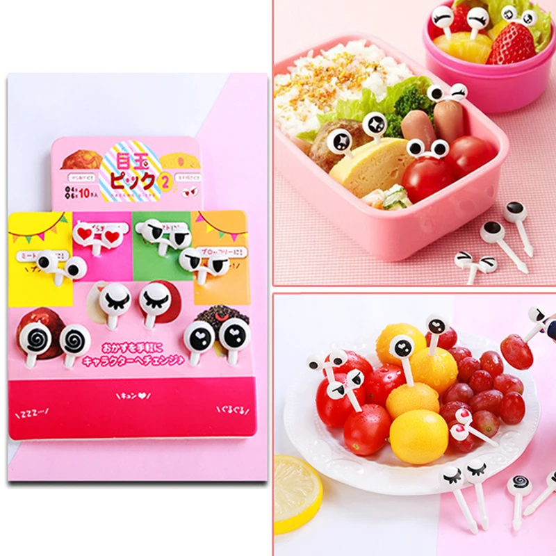 Глазная фруктовая вилка зубочистки дети мини декоративный Ланч бокс Bento
