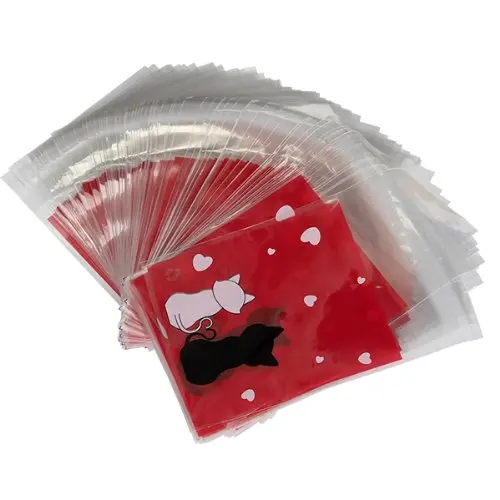 100pcs Clutch bag Red CATS Bag of Candy Biscuits Gift | Дом и сад