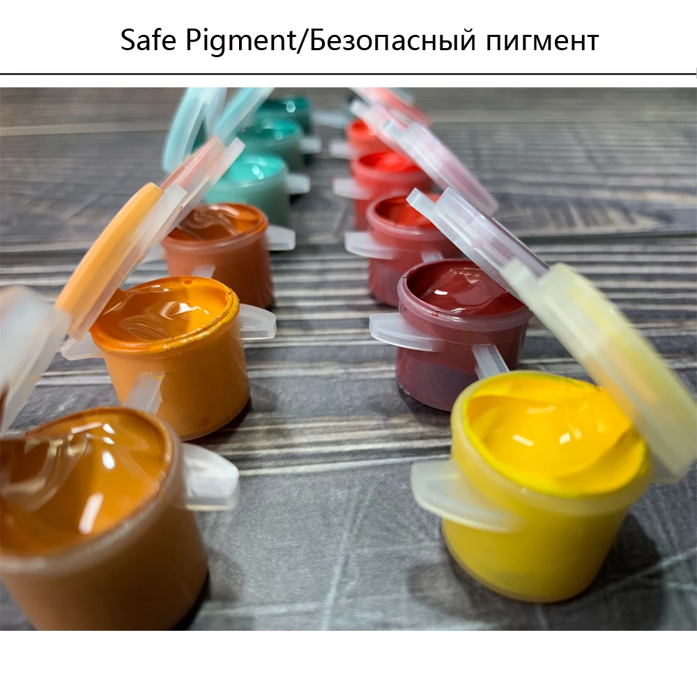 Рамка DIY картина маслом пейзаж по номерам на холсте настенная живопись для