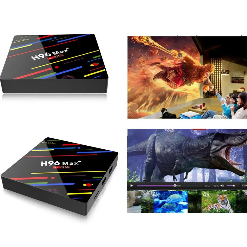 H96 Max + 4K Smart TV Player 2 4G/5G Dual WIFI Android 8 1 HDMI Home Box Media MP3 AAC WMA WAV плеер | Электроника