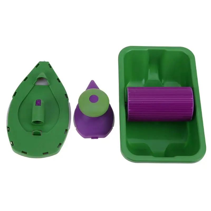 

Home Painting Brush Wall Decor Tool 9pcs sponge Point And Paint Roller and Tray Set Household Painting Brush Decorative Tool new