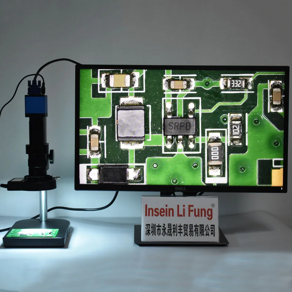

Промышленный видеомикроскоп CMOS WDR, 1080P, 60 кадров в секунду, 1/2, 8 дюймов, видеокамера VGA + зум 10X-180X, 25 мм, объектив с-креплением + светодиодный ист...