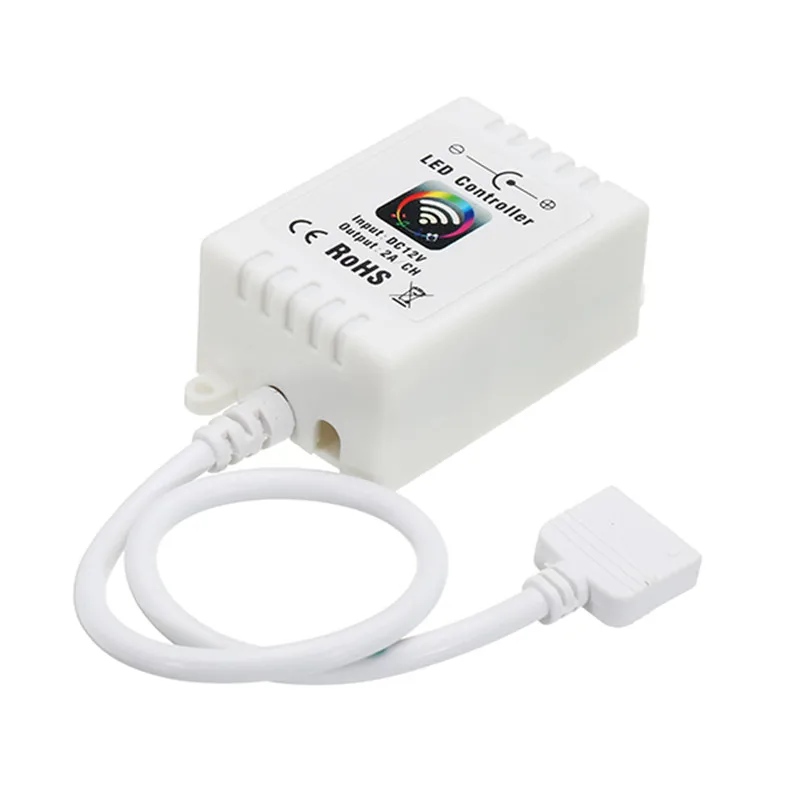 CLAITE DCV12 24V 8A 24keys дистанционного Управление Wi Fi светодиодный Лер работает с Alexa для