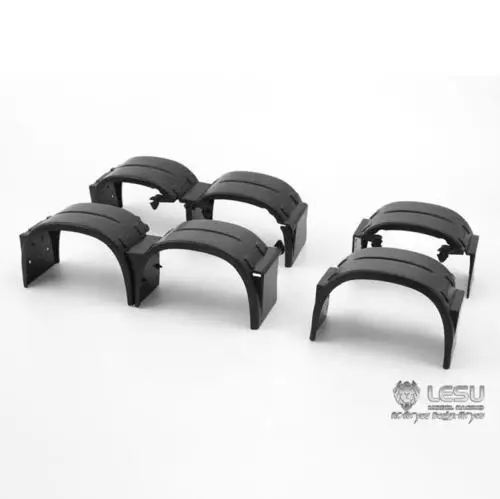 LESU 1/14 набор Человек 3 оси брызговик для грузовика Трактор модель ABS RC DIY Тамия