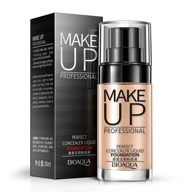1 шт. основа для макияжа лица Жидкий тональный крем увлажняющий консилер контроль