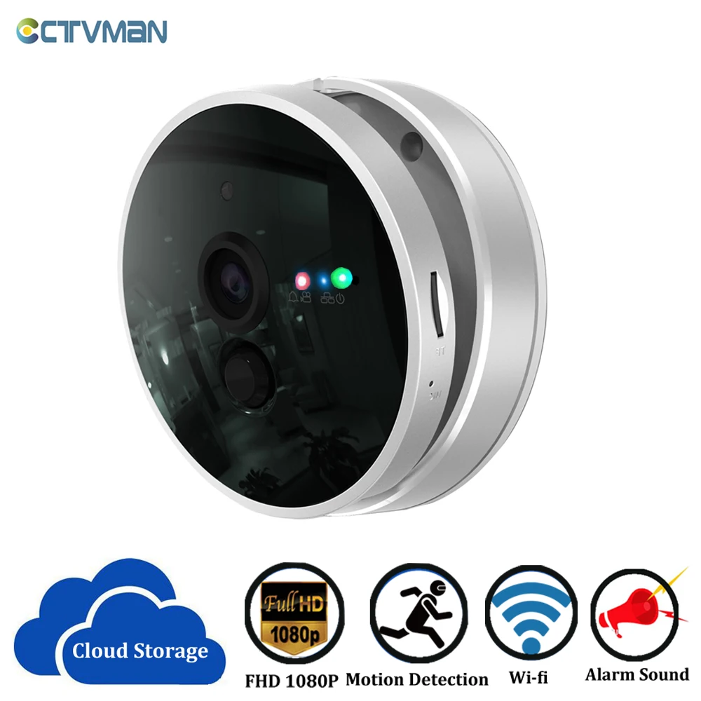 CTVMAN wifi глазок для двери с монитором 1080 P Камера Безопасности Облако Беспроводная