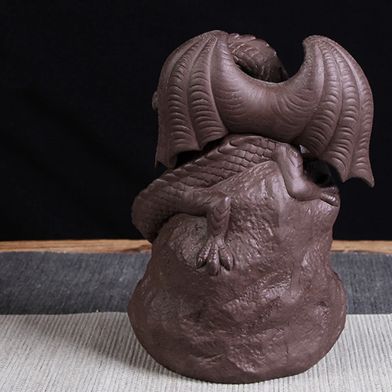 Керамическая дракон ручной работы курильница с обратным потоком держатель