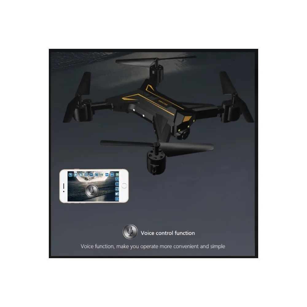 Профессиональный радиоуправляемый Дрон с HD камерой FPV 4CH вертолет складной