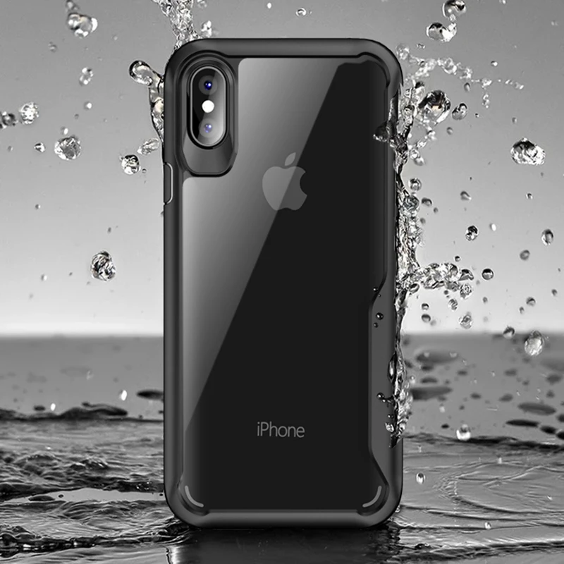 Luxury Transparent PC TPU Shockproof Armor Case For Samsung Galaxy S8 S9 Plus Note 9 8 iPhone XS Max XR X 7 6 6S 5 S | Мобильные