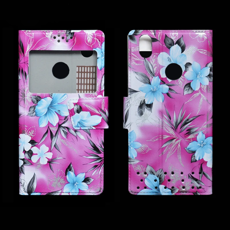 Чехол книжка dower me из искусственной кожи с цветком для смартфона PRESTIGIO S MAX PSP7610DUO 6 10