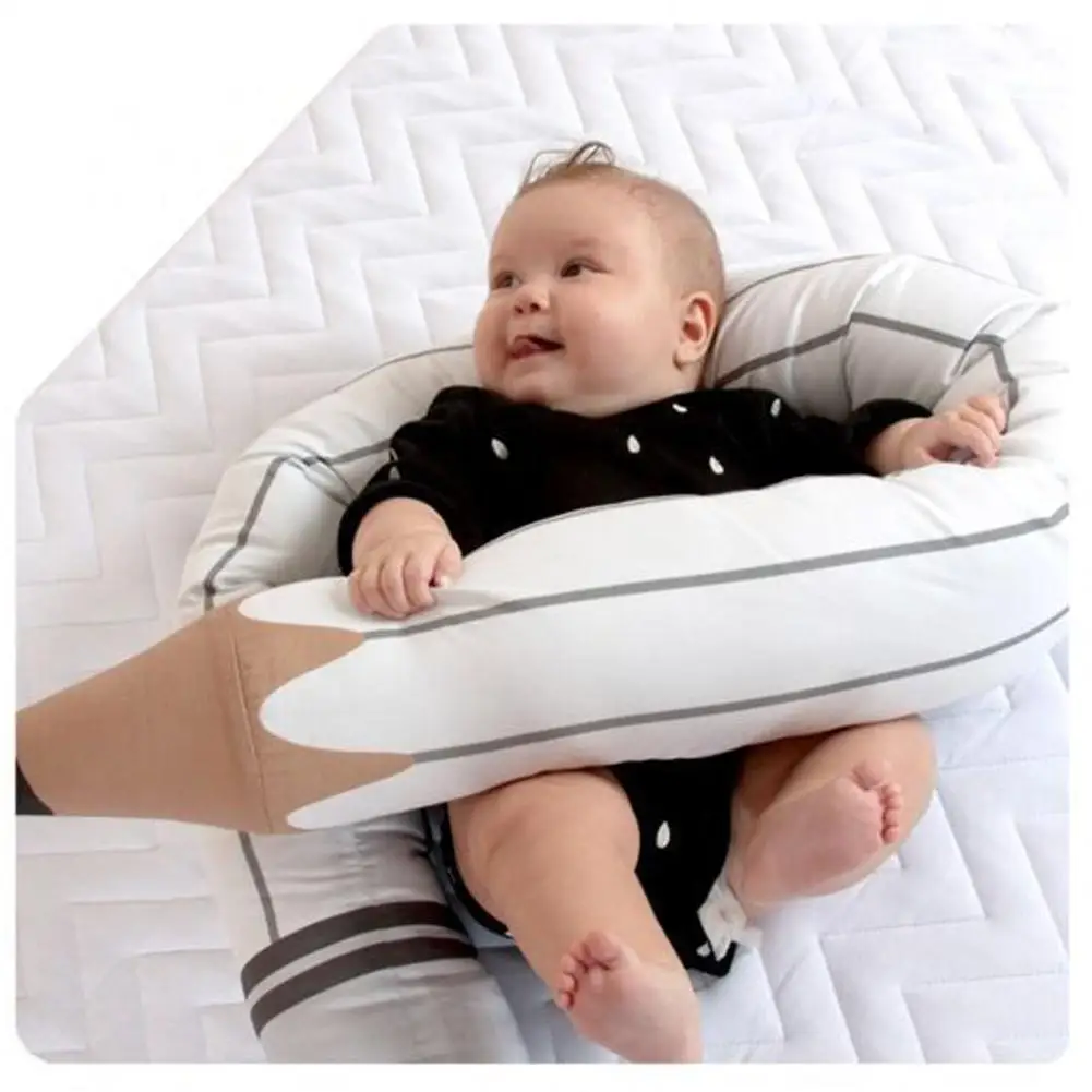 Baby Bed Bumper Safety Crib Fence Pencil Shaped Anticollision Bolster Throw Pillow Kids Room Decoration Protector | Мать и ребенок