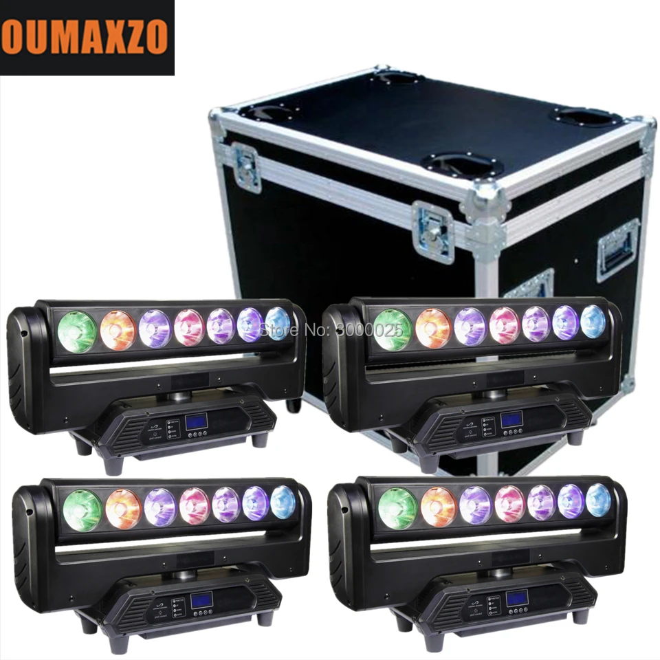 4 шт./лот &amp flightcase pixel beam светодиодный светильник 7x15 Вт blade LED движущаяся головка rgbw