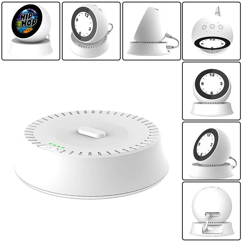 Элегантная круглая портативная стойка для батареи Echo Spot 5200Mah (белый) | Электроника