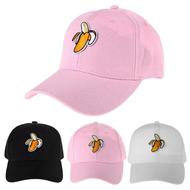 Унисекс бейсболка с вышивкой банана Snapback Кепка в стиле хип хоп