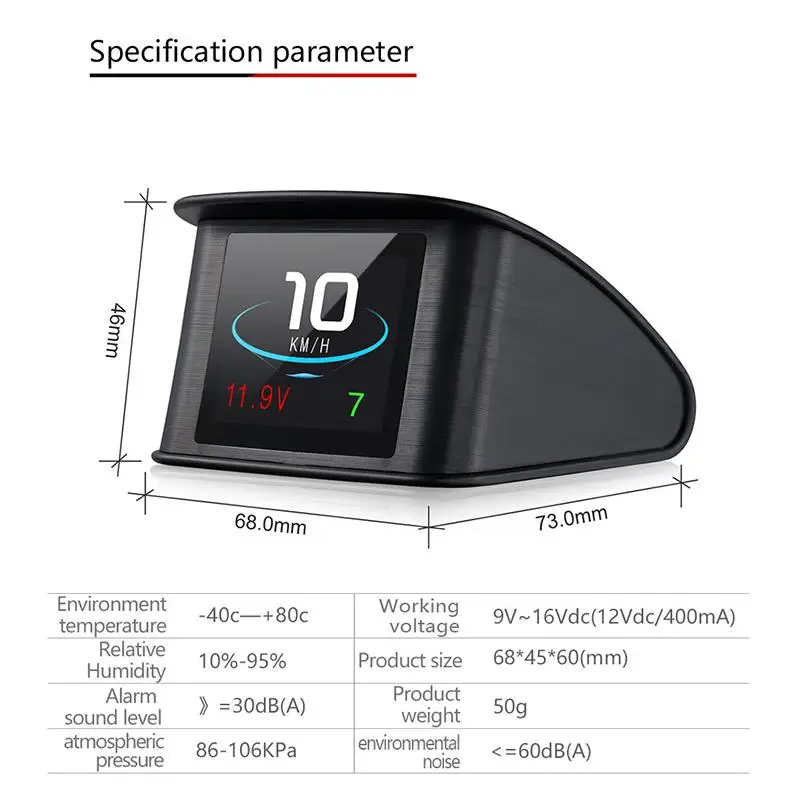 BEESCLOVER HUD T600 автомобильной OBD2 gps Компьютер Автомобильный цифровой OBD вождения