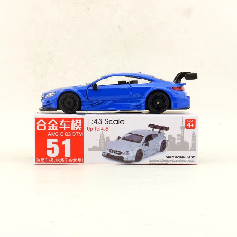Литая металлическая игрушка модель масштаб 1:43 C63 AMG DTM Super Car/Pull Back/открывающиеся