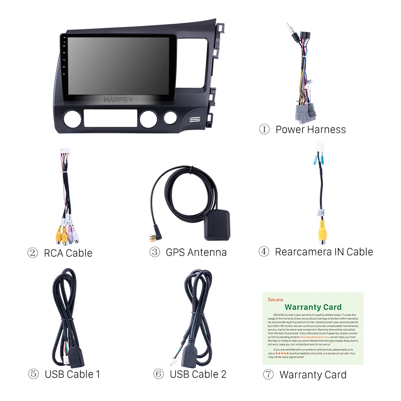 Радиоприемник Harfey 2din DVD стерео для 2006 2011 HONDA CIVIC правое вождение управление