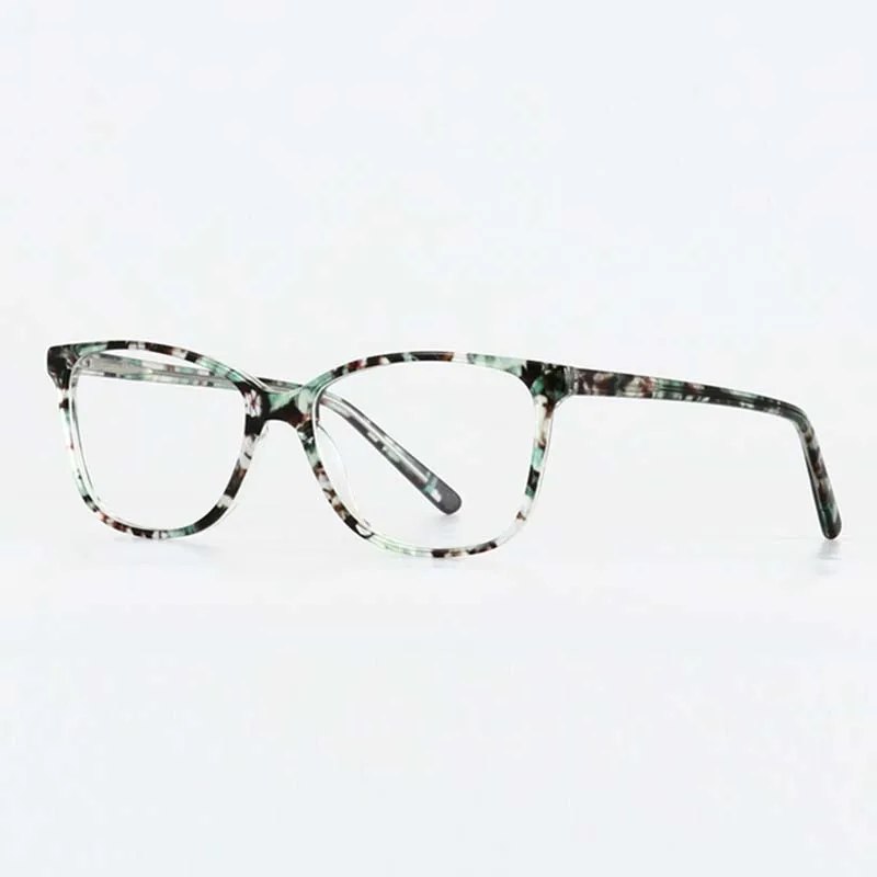 Acetate Print Glasses Frame Men Myopia Optical Prescription Eye for Women Square Fashion Eyeglasses Spectacles Eyewear | Аксессуары для