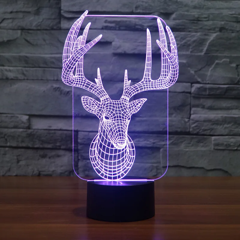 

Deer Creative Led Nightlight Wholesale Novelty Creative Electronic Gift Atmosphere led Lamp Lovely cartoon children's toys