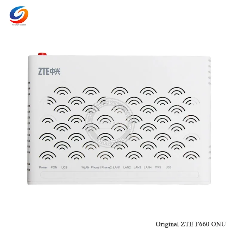 15 шт. оригинальный ZTE GPON ZXA10 F660 ONU/ONT с 1GE + 3FE 2POTS WIFI 1USB оптический сетевой терминал