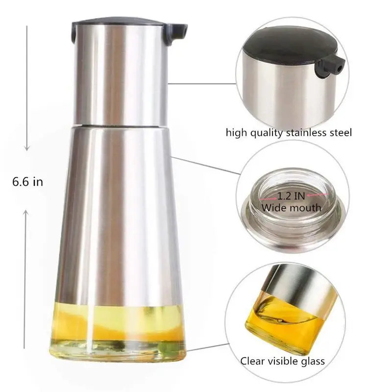 Управляемый диспенсер для масла и уксуса 2 упаковки набор стеклянных бутылок