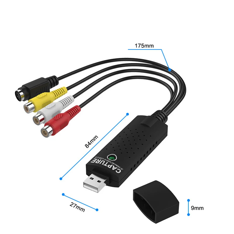 Карта видеозахвата Usb 2 0 встроенный чип преобразования поддержка видео формата