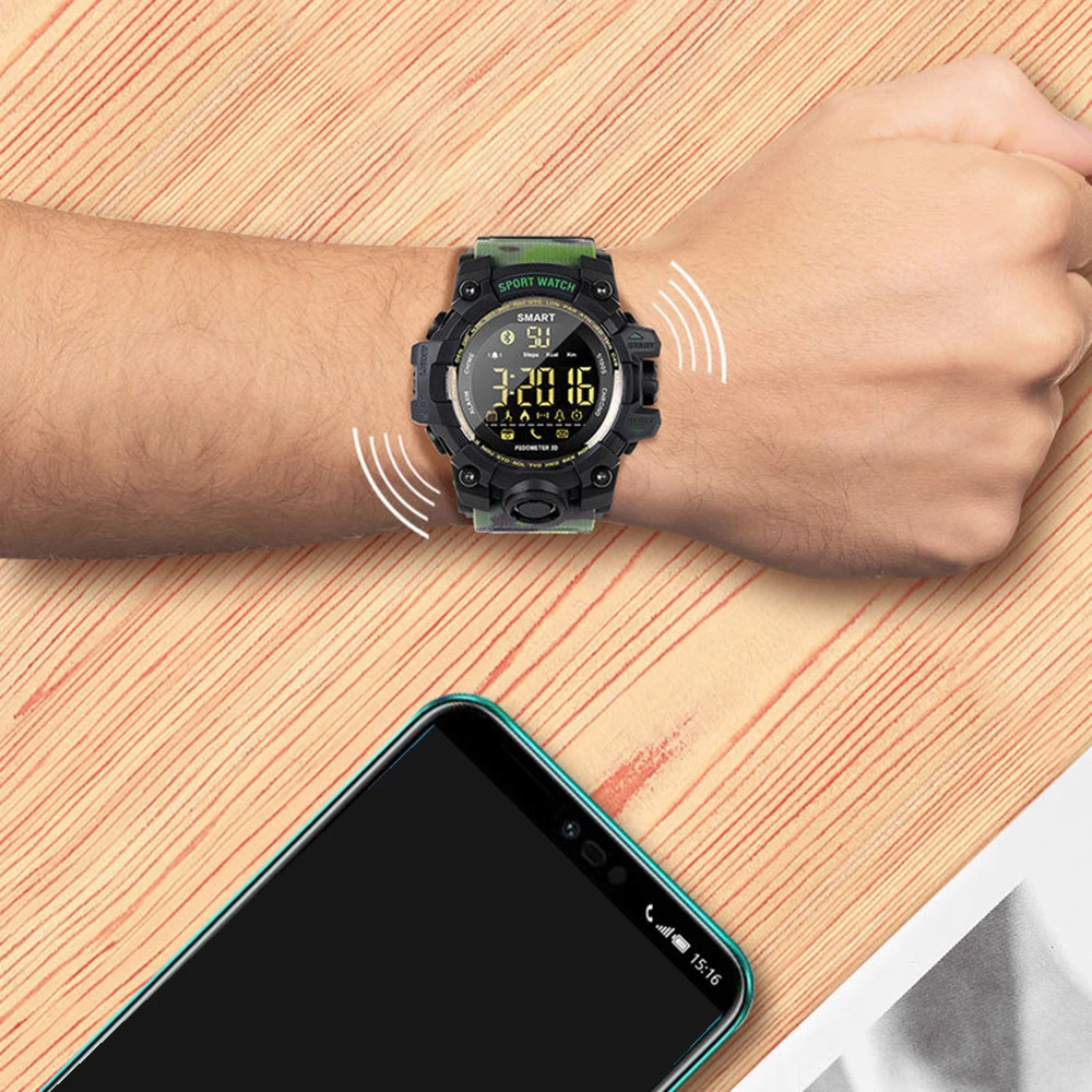 5ATM IP67 длительное время ожидания шагомер 1 шт. xWatch с Bluetooth спортивные мужские