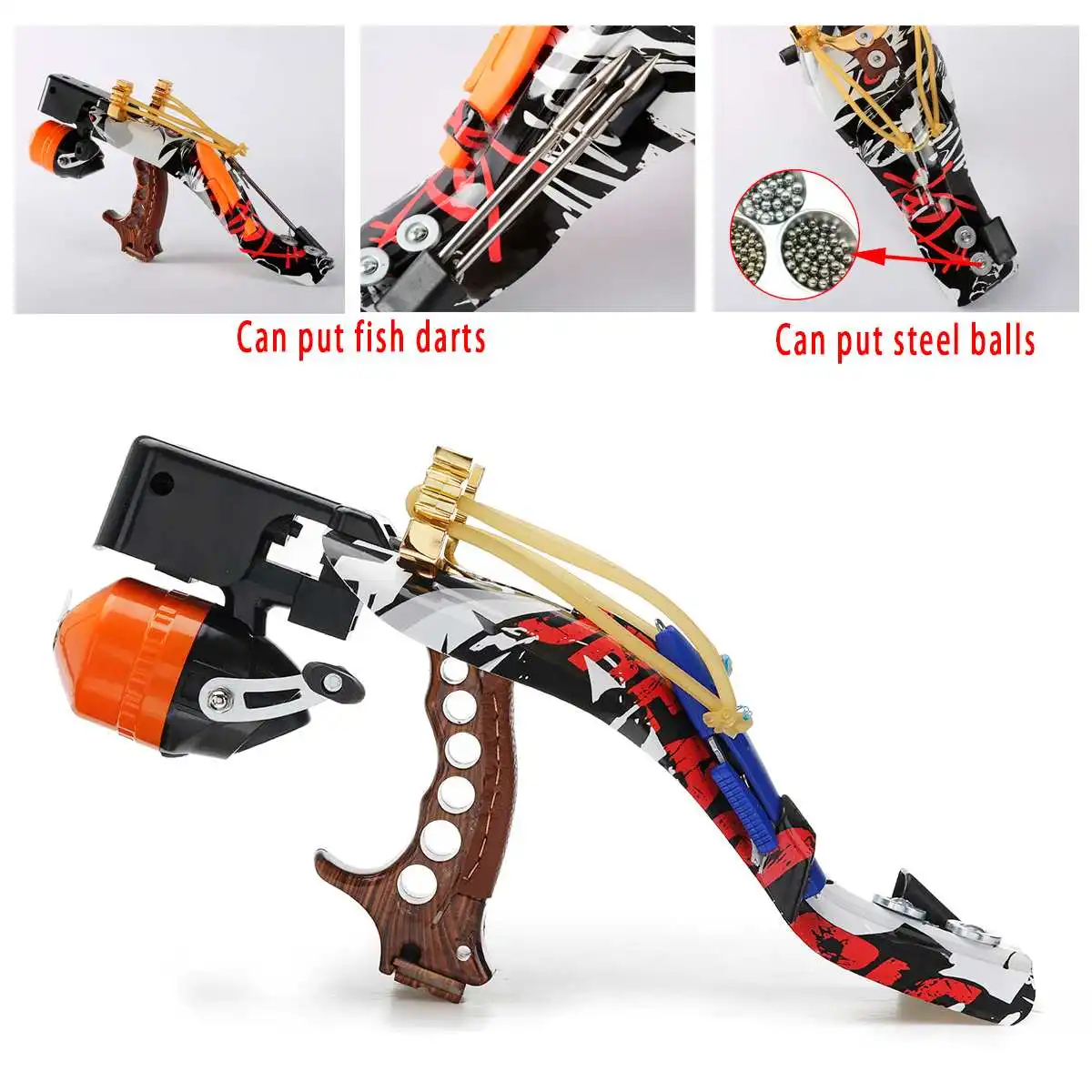 Инфракрасный Рогатка для рыбалки охотничий набор Pro стрельбы рыбы катапульты