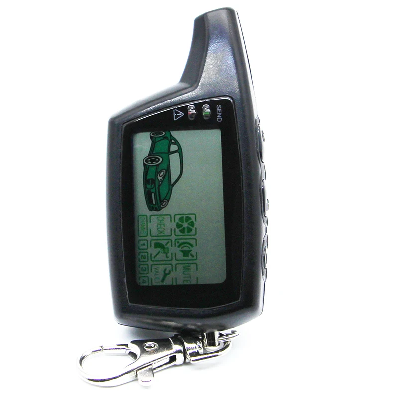 Russian version DXL3000 car remote for Pandora Lcd two way alarm system | Burglar Alarm