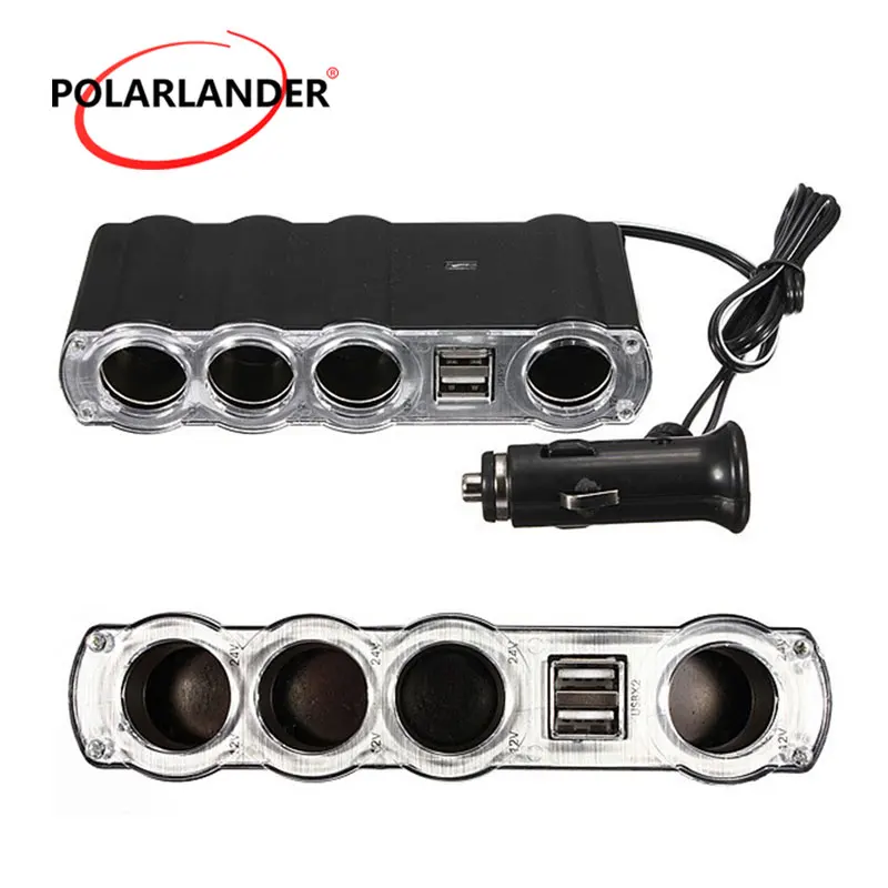 

Двойной USB-адаптер для автомобильного прикуривателя, Разветвитель USB для автомобильного прикуривателя, удлинитель зарядного устройства, 12 ...