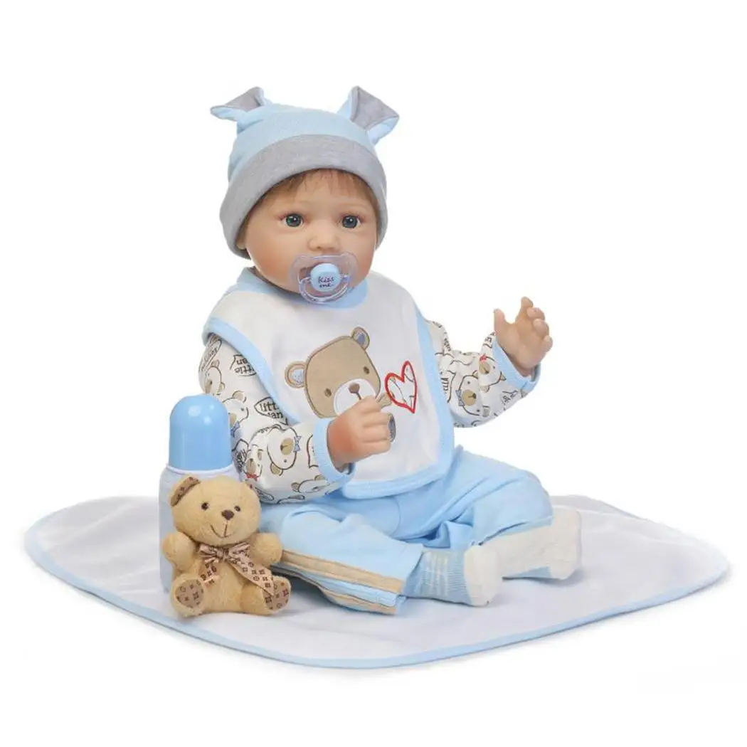 Детские мягкие силиконовые реалистичные с одеждой Reborn от 2 до 4 лет коллекционные